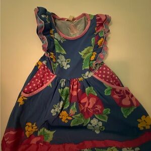 Matilda Jane Floral Blue and Pink Kids Dress